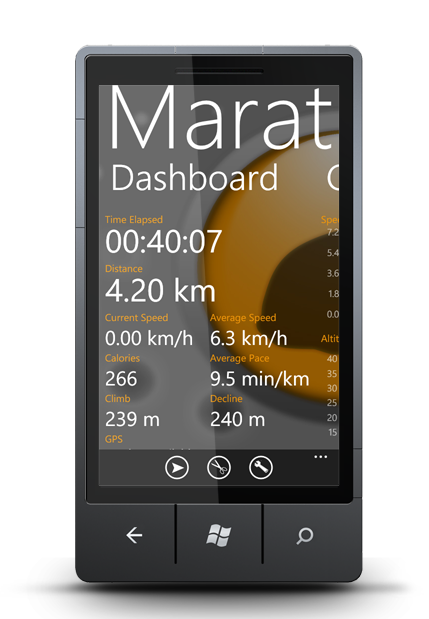 WP7 silverlight application Marathon