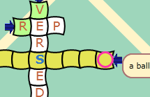 Slideword puzzle game