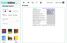 Silverlight TwittEditor - Free Custom Twitter Background Maker