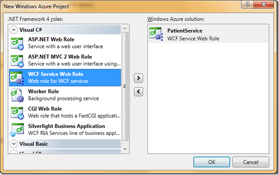 WCFServiceInWebRole